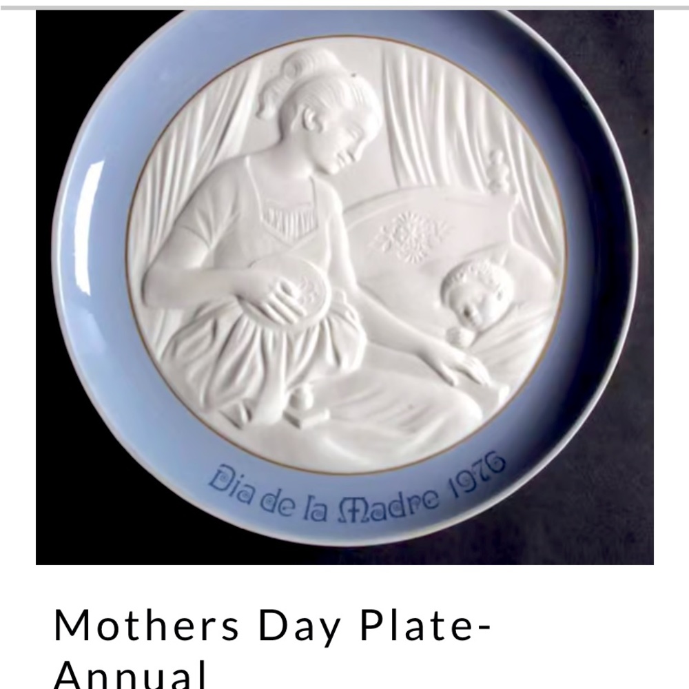 Lladro 1976 commemorative Mothers Day plate Excellent condition